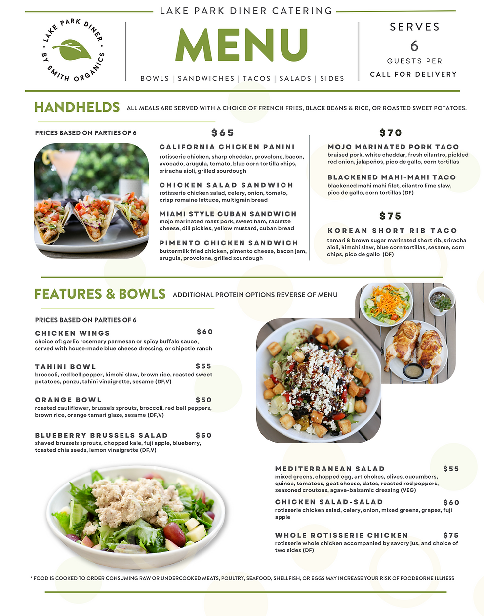 Catering Lake Park Diner